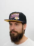 Бейсболка MITCHELL NESS арт. HHSS5472-LALYYPPPBLCK Los Angeles Lakers NBA (черный)